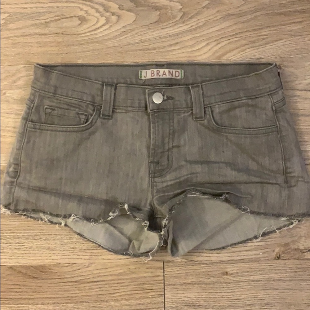 J Brand grey vintage washed shorts